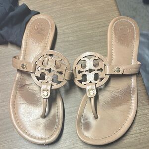 Tory Burch Brown Leather Sandals